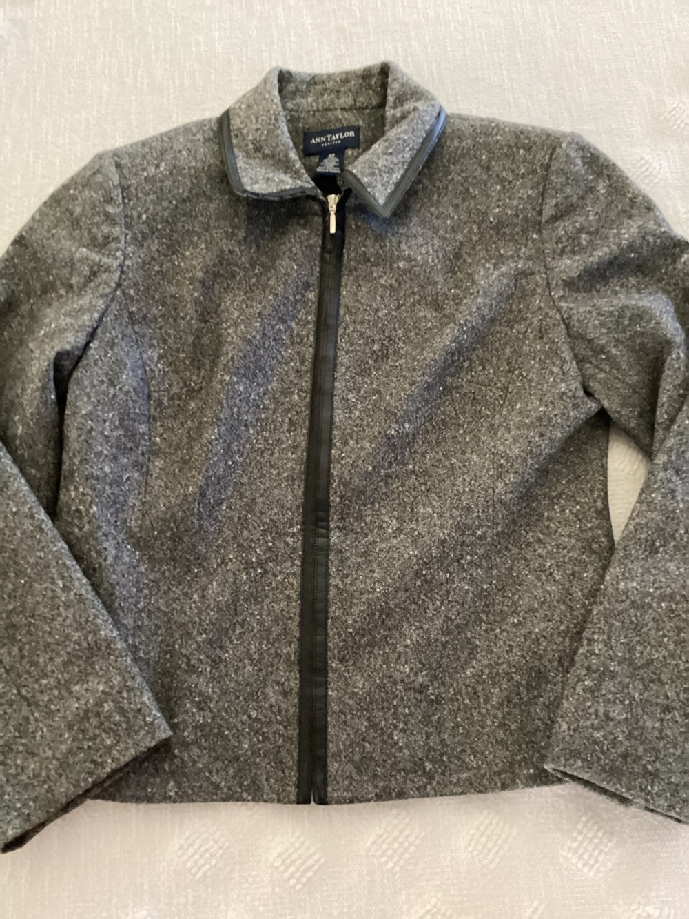 Ann Taylor Wool Blend Zip Front Lined Dressy Jacket Coat Women’s Size 6P